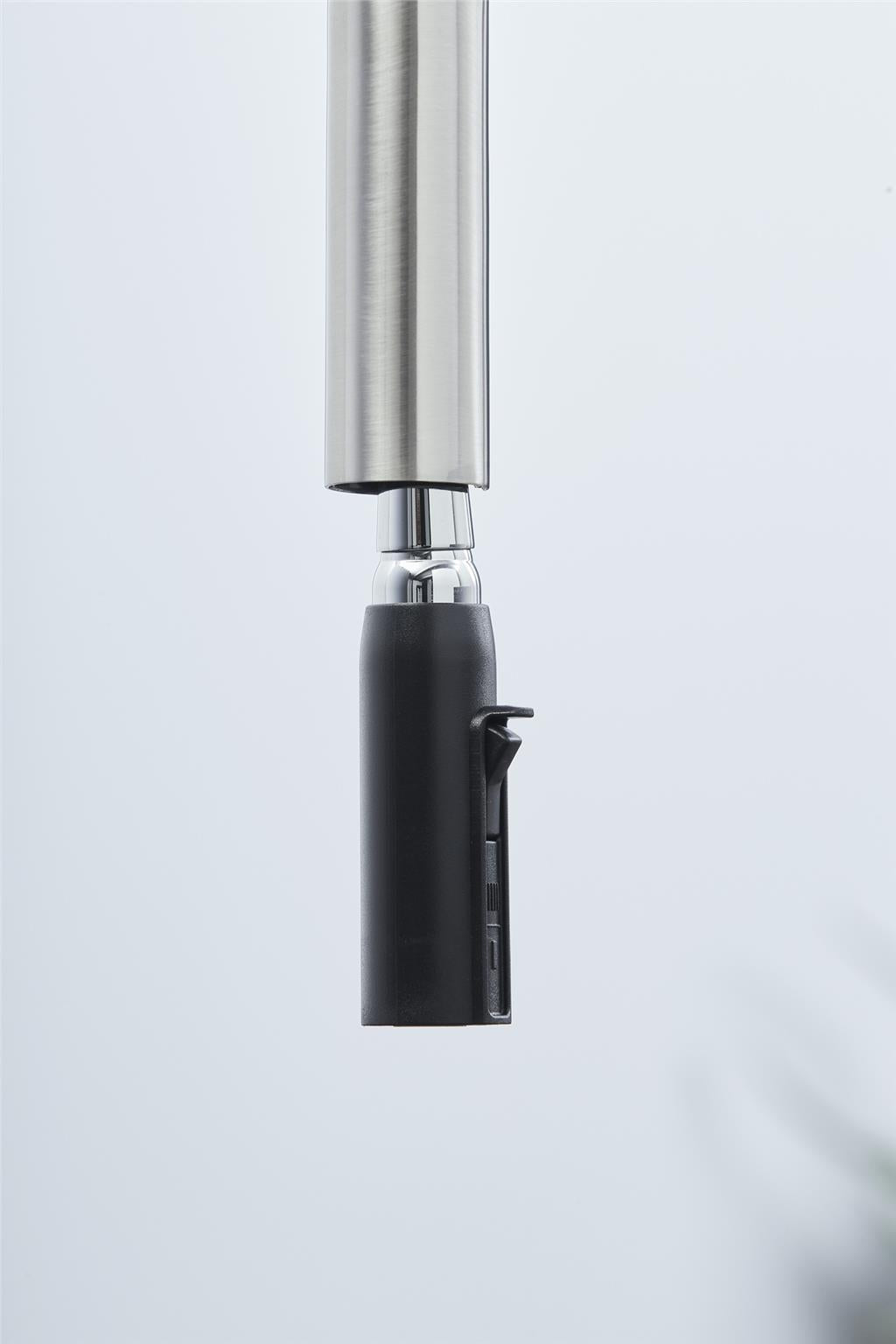 Liquida W19BN Single Lever Pull Out Head Brushed Nickel Kitchen Mixer Tap